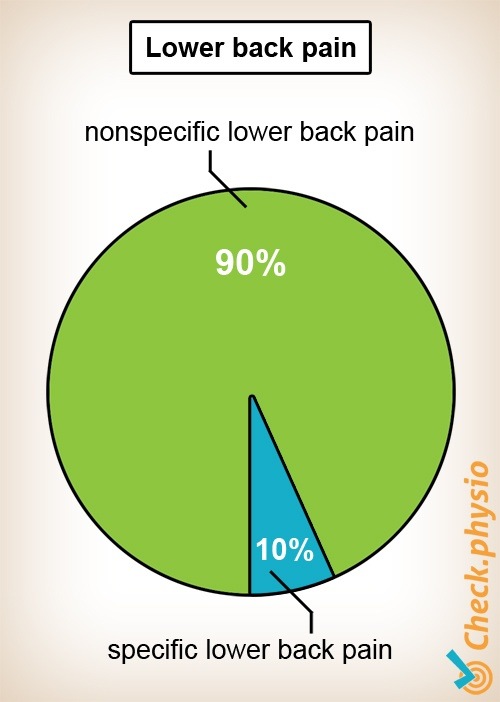back low back pain aspecific specific circle diagram