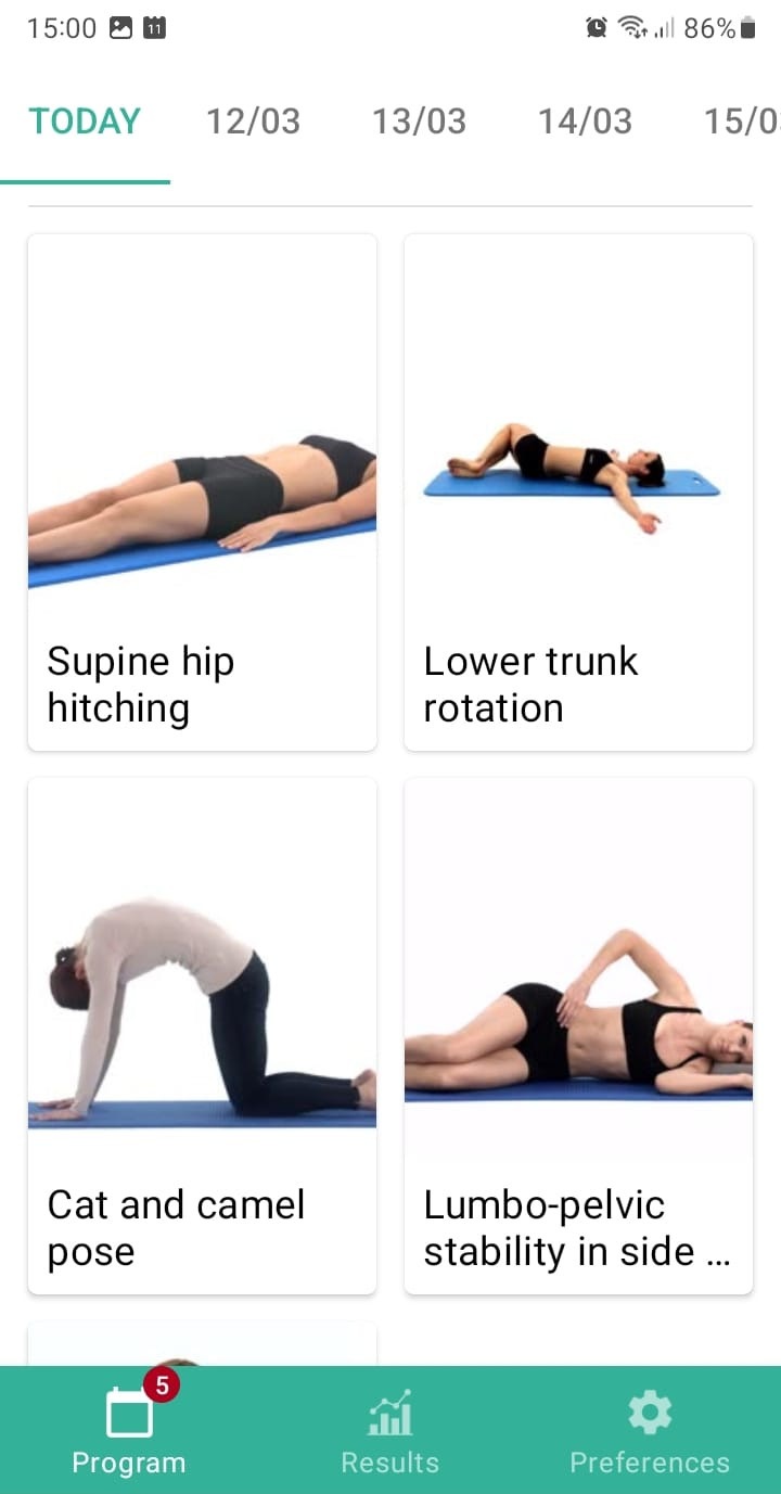 SI joint pain exercise program
